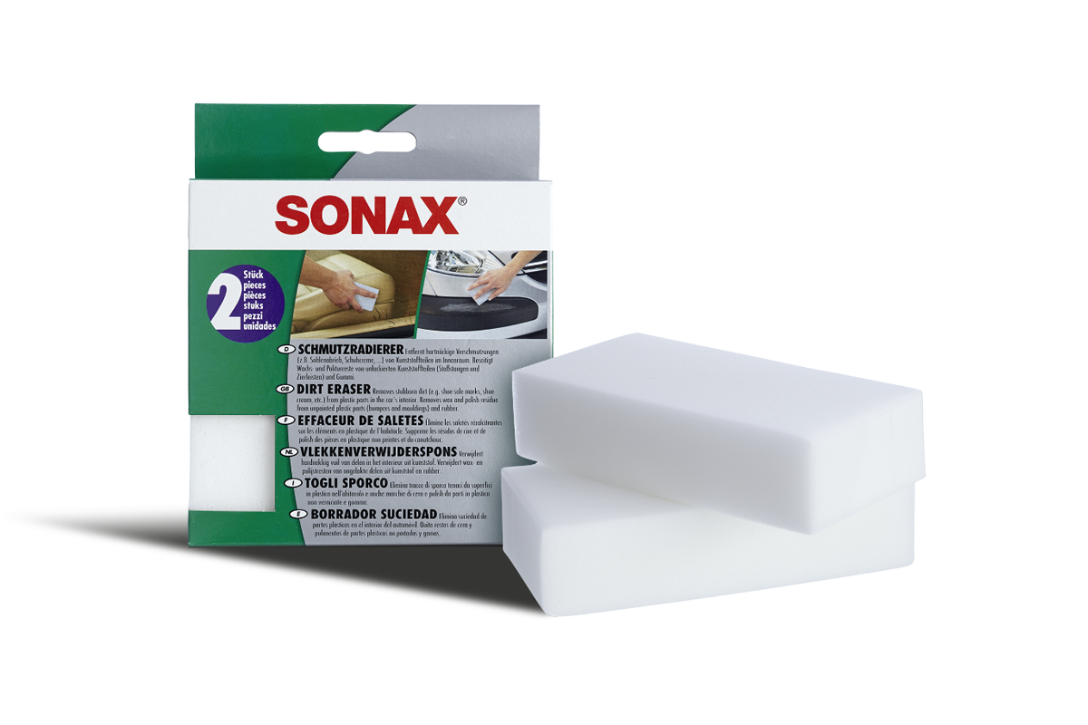 SONAX Esponja borradora de suciedad de partes plásticas